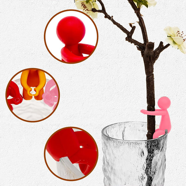 SINSETU 6 Pcs Plant Propagation Friends, Plant Propagation Buddy, Plant Cutting Holder for Shoots, Sprouts and Stems, Cute Plant Propagation Support Growth Tool for Indoor Garden