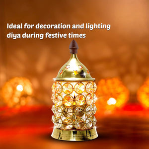 Shubhkart Akhand Diya Oil Lamp- Decorative Diya for Positive Atmosphere | Pooja | Home Decor | Gifting