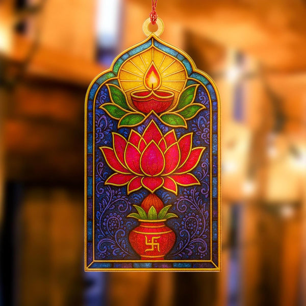 Lotus Suncatcher Ornament- Return Gifts for Pooja