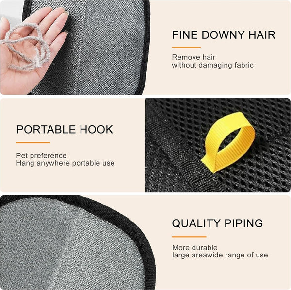 Boqibyon 2 Pack Pet Hair Removal Glove, 2025 Washable Reusable Electrostatic Gloves Pet Hair for Cat and Dog, with Electrostatic Tech, for Carpet, Couch, Furniture