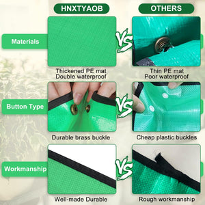 HNXTYAOB Repotting Mat for Indoor Plant Transplanting and Mess Control 27"x 27" Thickened Waterproof Potting Tray Foldable Succulent Potting Mat Portable Gardening Mat Garden Gifts for Women & Men