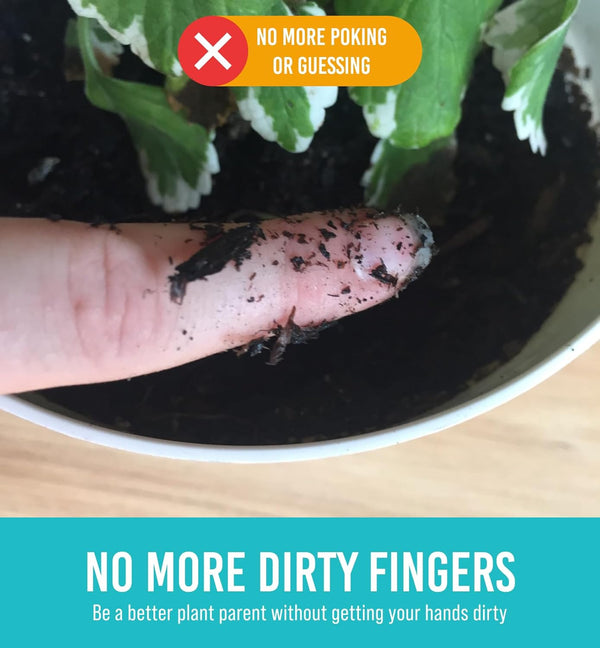 GROWIT Plant Moisture Meter - Accurately Tells You When to Water Your Plants - No Battery Needed