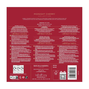 Baylis & Harding Midnight Cherry Luxury Pamper Present Gift Set - Vegan Friendly