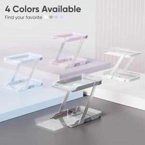 AUGBEAN 3 Pack Bathroom Organizers and Storage - Multi-Purpose,2-Tier Clear Pull Out Organization for Bathroom,Under Sink,Kitchen,Vanity,Countertop,Cabinet,Pantry & Medicine Cabinet,White