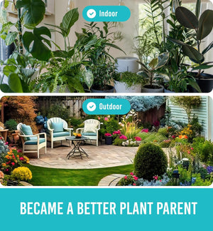 GROWIT Plant Moisture Meter - Accurately Tells You When to Water Your Plants - No Battery Needed
