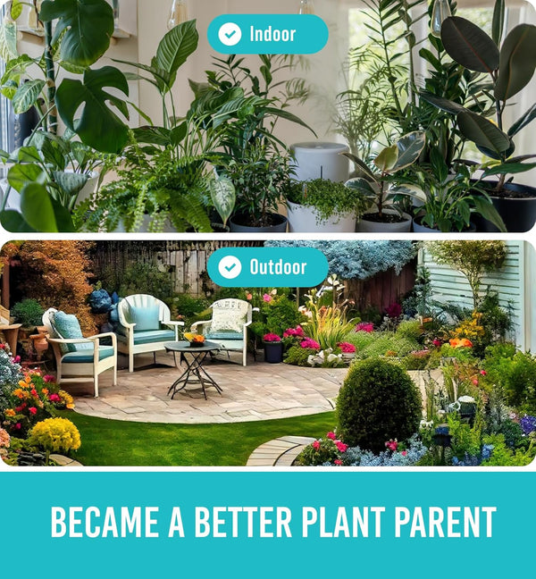 GROWIT Plant Moisture Meter - Accurately Tells You When to Water Your Plants - No Battery Needed