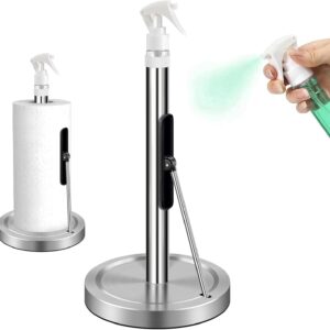 2 in 1 Paper Towel Holder With Spray Bottle