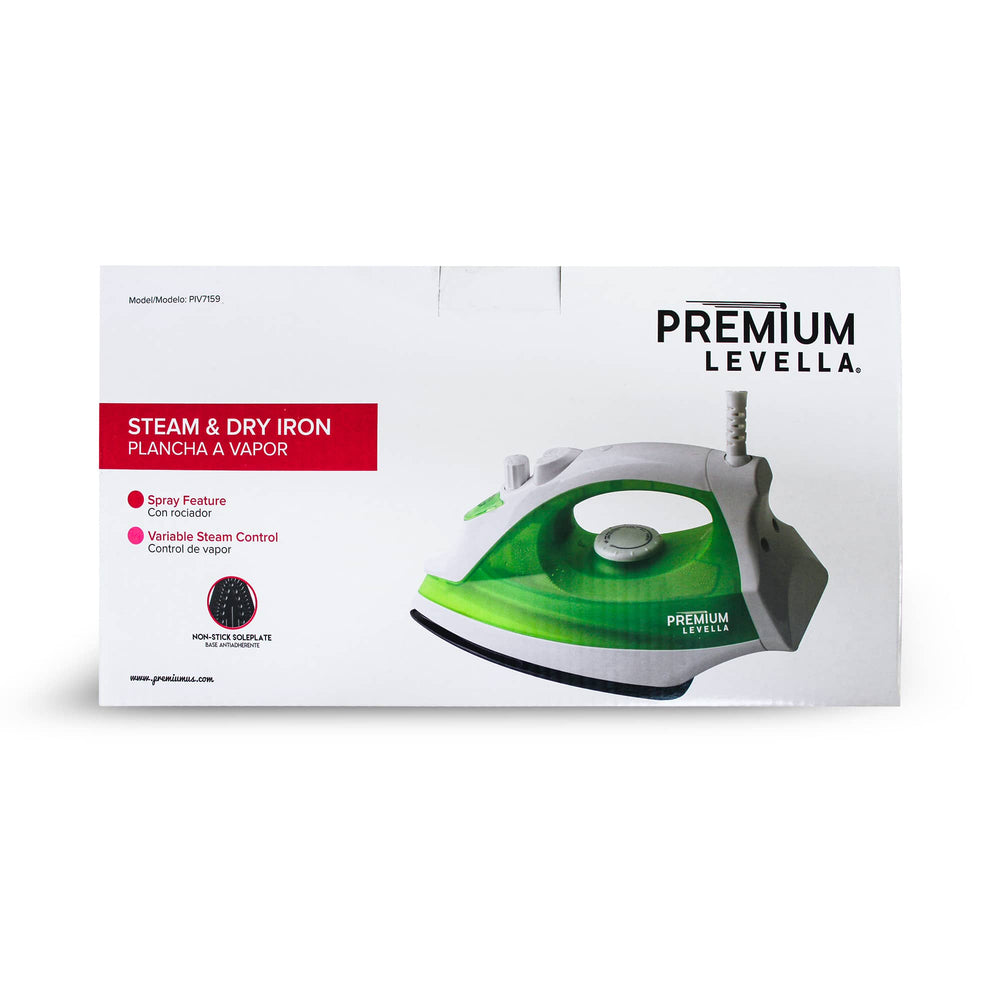 Steam and Dry Iron Premium Levella w/Spray Feature