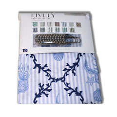 13 Piece Lively Bath Collection Canvas Shower Curtains 70"x72"