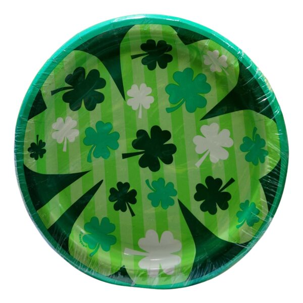 Lucky Clover St Patrick's Day Plate 8 Ct