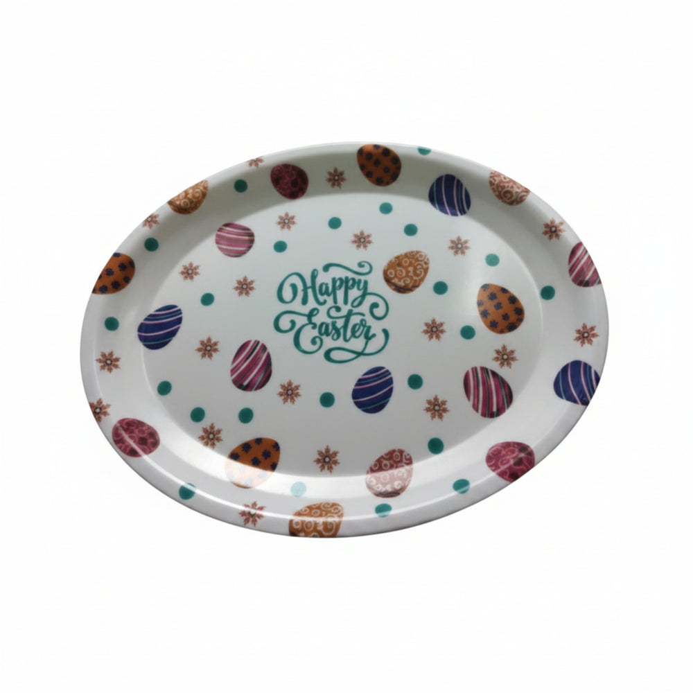 Oval Happy Easter Plate