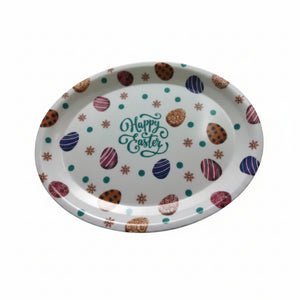 Oval Happy Easter Plate