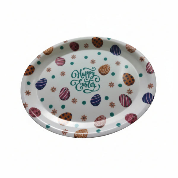 Oval Happy Easter Plate