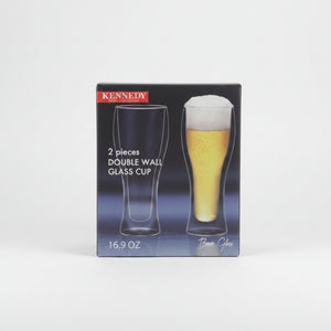 Kennedy Home Collection Double Wall Glass Cups - 2.39oz