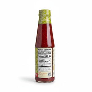 A polished product photo of Lee Kum Kee Sweet Chili Sauce – Mild Heat 18oz bottle, centered on a clean white background with soft studio lighting and a subtle shadow.