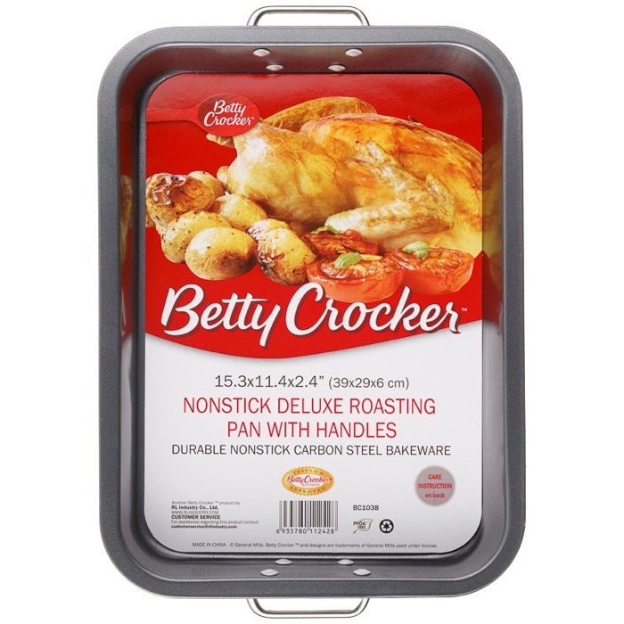Roasting Pan Betty Crocker Non-Stick Deluxe with Handles 39x29x6cm