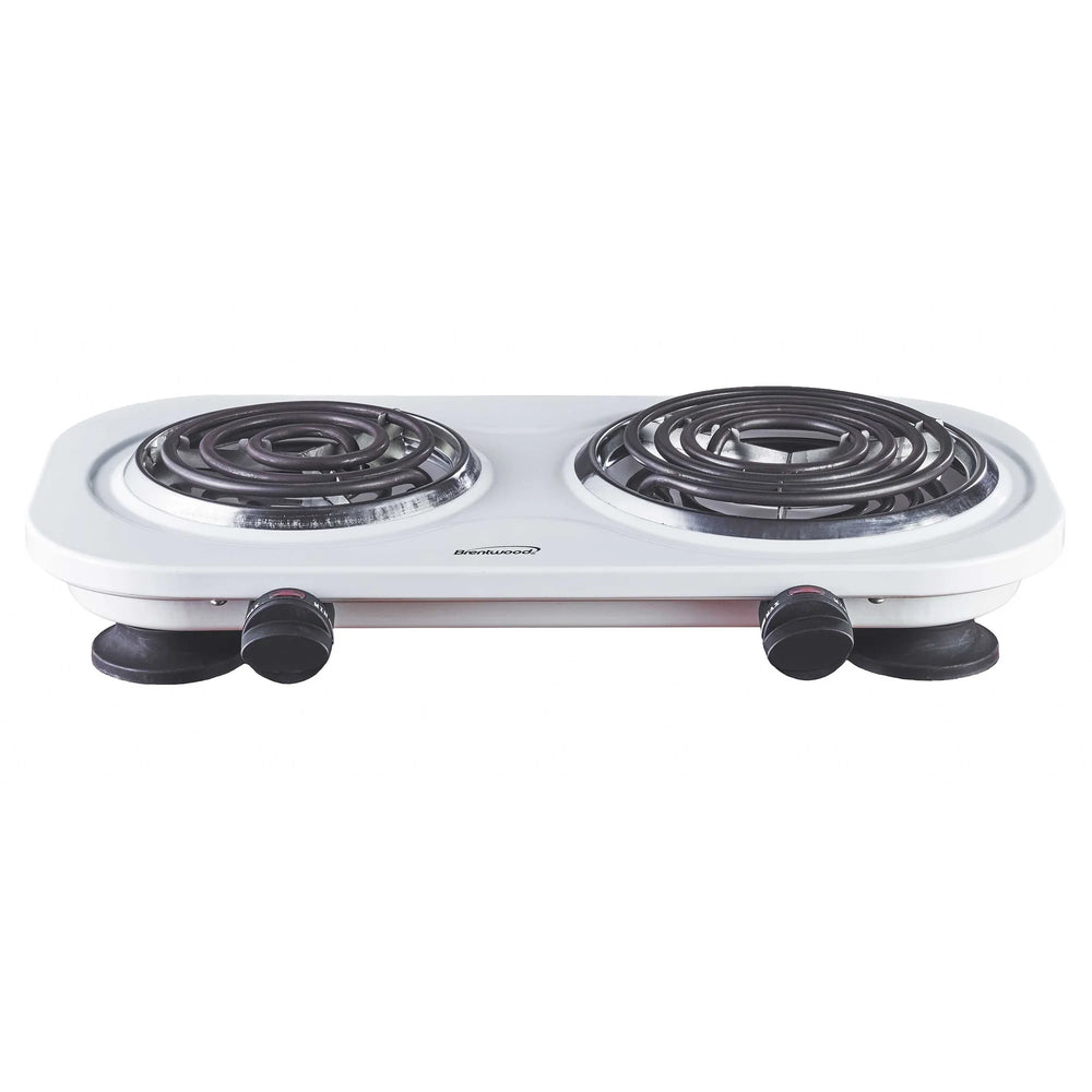 Brentwood Double Electric Burner w/Adjustable Temperature 16.5"