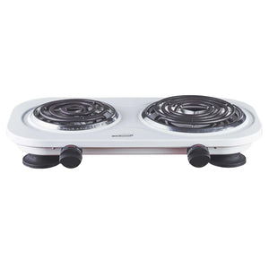 Brentwood Double Electric Burner w/Adjustable Temperature 16.5"