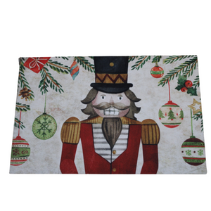 Miro Christmas Mats 40x60cm (Nutcracker) Cream.