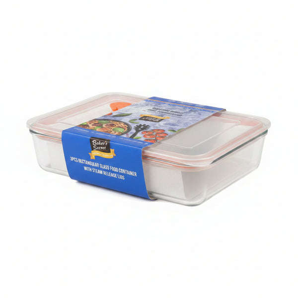 3Pc Bakers Secret Leakproof Food Storage Container
