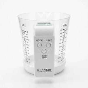 Enhanced Kennedy Measuring Cup Scale handle with control buttons and logo