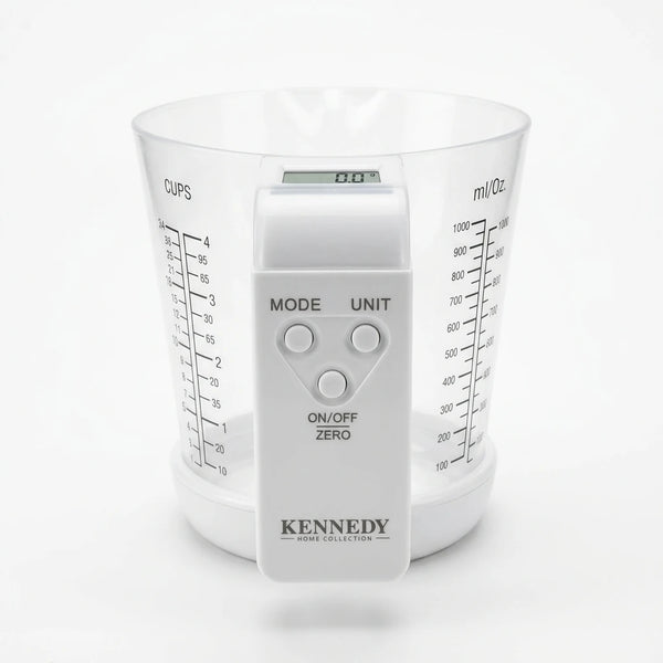 Enhanced Kennedy Measuring Cup Scale handle with control buttons and logo