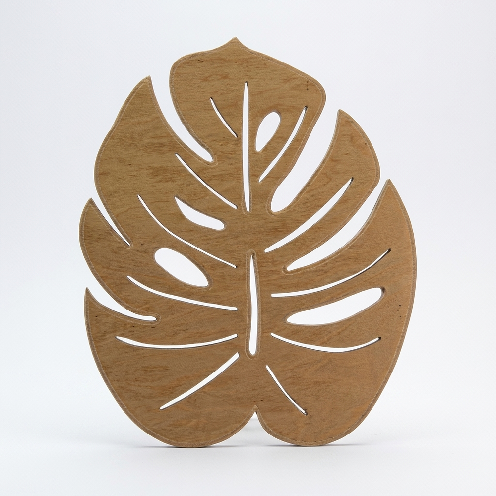 Place Mat Kennedy Home Collection Distressed Leaf Design 17.5x14.75"
