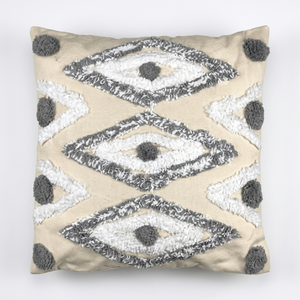 Cushion Toskana Collection w/Diamond and Circular Design 17.5x17.5"