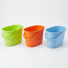 Orange Mop Bucket w/Handle 12x8"