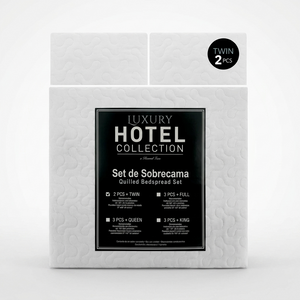 Quilted Bedspread Set Luxury Hotel Collection Twin
