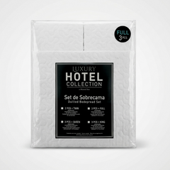 White Quilted Bedspread Sheet Full Size