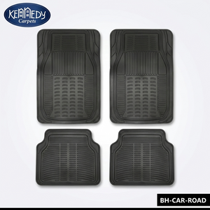 Kennedy Carpets 4Pc Universal Car Mats Front:19.7x28.4" Rear:18.9x19.7"