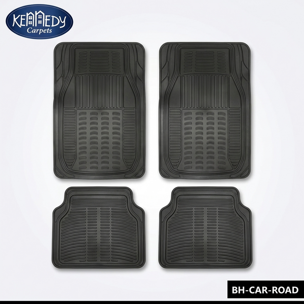 Kennedy Carpets 4Pc Universal Car Mats Front:19.7x28.4" Rear:18.9x19.7"