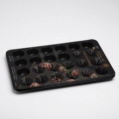 24 Mini Cup Muffin Pan Bakers Secret Enhanced Optimum Non-Stick Performance-15.7X10"