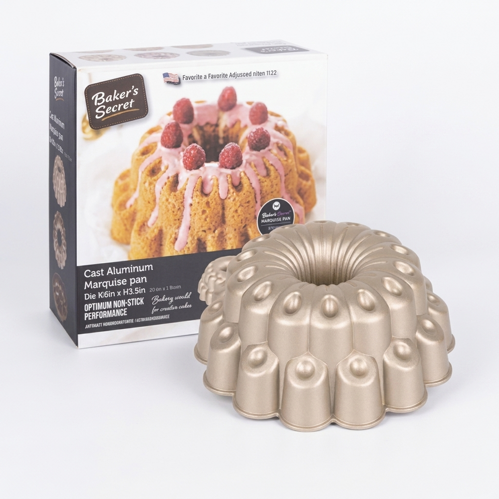 Fluted Tube Pan Bakers Secret Optimum Non-Stick Performance 24.5cm x 10cm