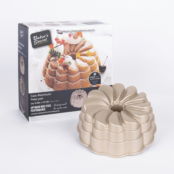 Petal Pan Bakers Secret Cast Aluminum 24cm x 10cm