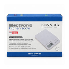 Kennedy Home Collection Electronic Kitchen Scale 11lb Capacity packaging front