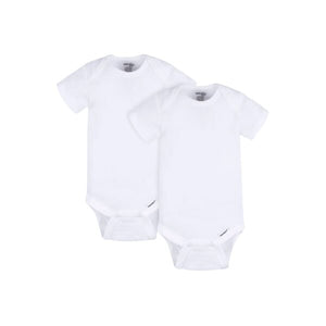 Gerber Onesies® Brand 2-Pack Baby Neutral White Short Sleeve Onesies® Bodysuits (3-6 months)