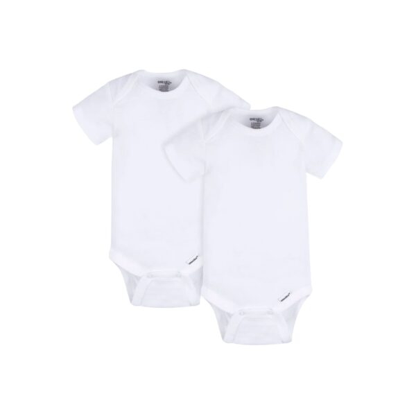 Gerber Onesies® Brand 2-Pack Baby Neutral White Short Sleeve Onesies® Bodysuits (3-6 months)