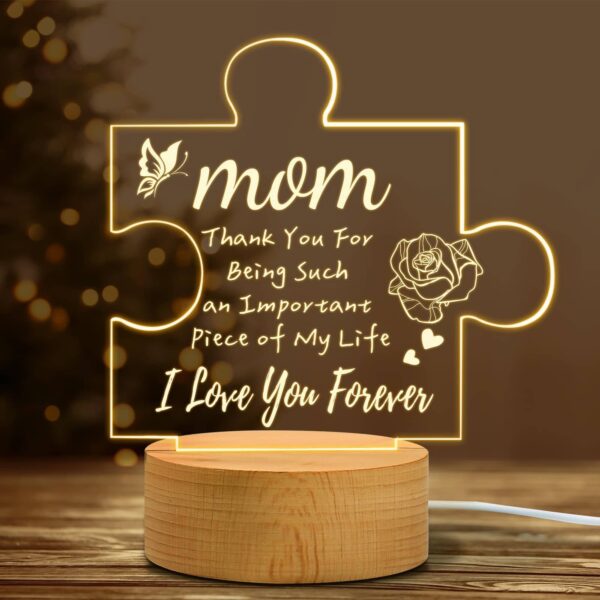 Mother’s Day Night Light (Puzzle Piece Design)