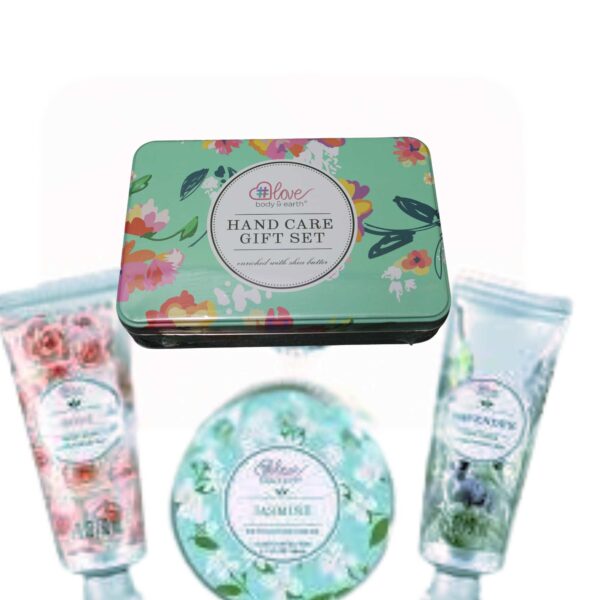 Bath and Earth Love Hand Care Gift set - Rose, Jasmine and Lavender