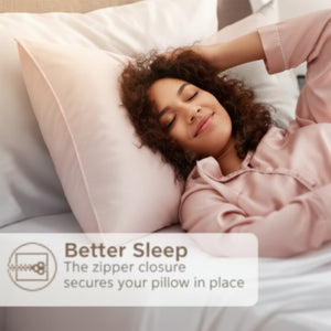 Bedsure Satin Pillow Case For Hair and Skin Queen 20x60'